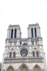 Notre Dame against the sky in Paris