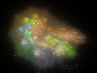 Imaginatory fractal abstract background Image