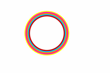 simple colourful rainbow with white background for wallpaper ads
