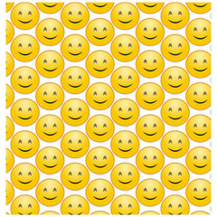 Flat yellow emoji collection. A happy smile, a sad crying face, and angry facial expressions. Emoticons vector icons set
