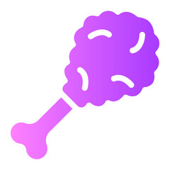 Fried Chicken gradient icon