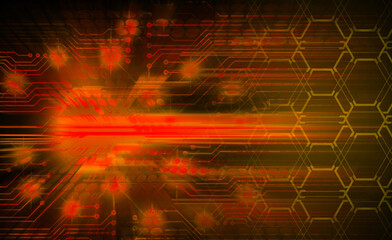 cyber circuit future technology concept background