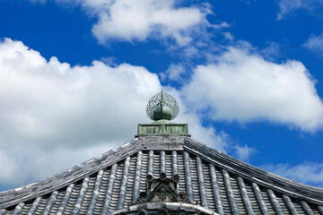 Fototapeta na wymiar 浮御堂の屋根 滋賀県 日本