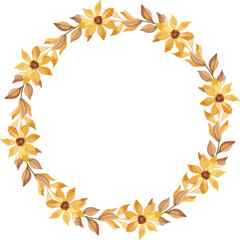 watercolor frame set floral design