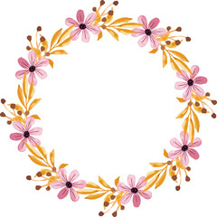 Obraz premium watercolor frame set floral design