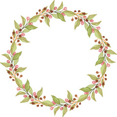 Fototapeta premium watercolor frame set floral design