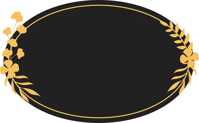 frame minimal design black and gold