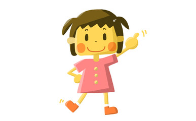 踊る女の子
