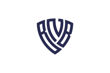 BNB creative letter shield logo design vector icon illustration