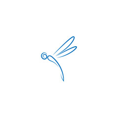 Dragonfly icon logo design