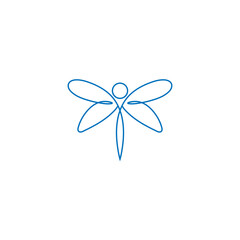 Dragonfly icon logo design