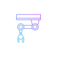 Robotic arm vector for website symbol icon presentation