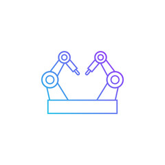 robotic porcess automation vector for website symbol icon presentation