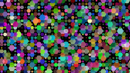 hexagon colorful backgraund for wallpaper, fabric