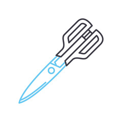 cutters line icon, outline symbol, vector illustration, concept sign