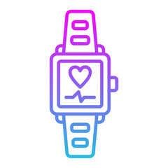 Smartwatch Line Gradient Icon