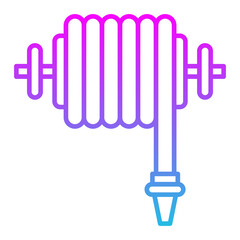 Hose Line Gradient Icon