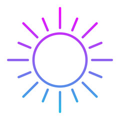 Brightness Line Gradient Icon