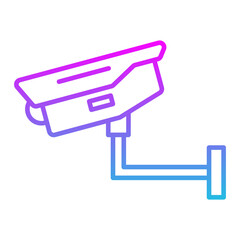 Cctv Line Gradient Icon