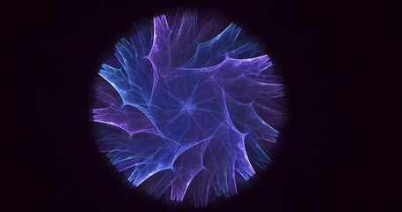 Fototapeta premium 3D rendering abstract circle light background