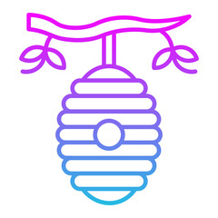 Beehive Line Gradient Icon