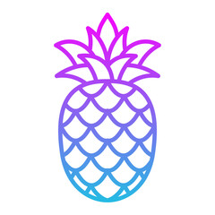 Obraz premium Pine Line Gradient Icon