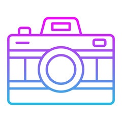 Camera Line Gradient Icon