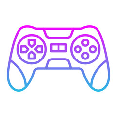 Gamepad Line Gradient Icon