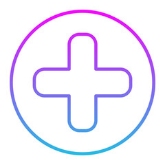 Plus Line Gradient Icon