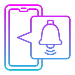 Alarm Line Gradient Icon