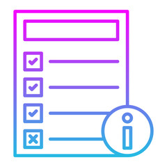 Guidelines Line Gradient Icon