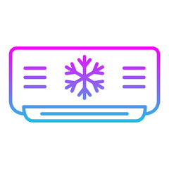 Air Conditioner Line Gradient Icon