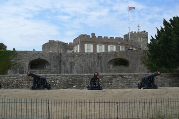 Cannon on the ramparts of an English Artillery Fortress.