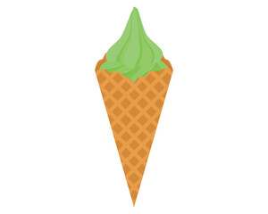 ソフトクリーム　抹茶