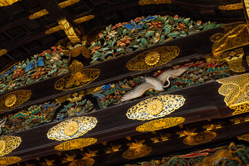 Intricate Carvings of the Colorful Karamon Gate