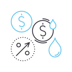 community line icon, outline symbol, vector illustration, concept sign