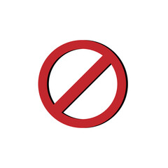 Stop sign symbol vector illustration