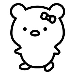 bear cartoon icon 