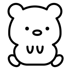 bear cartoon icon 