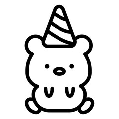 bear cartoon icon 