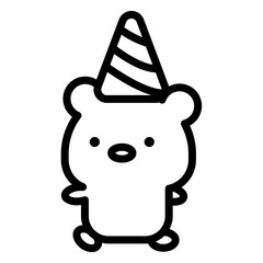 bear cartoon icon 