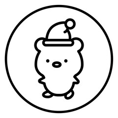 bear cartoon icon 