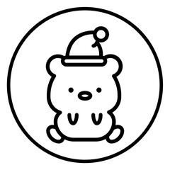 bear cartoon icon 