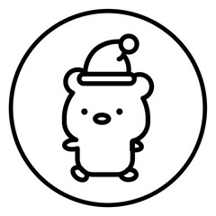 bear cartoon icon 