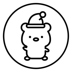 bear cartoon icon 