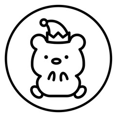 bear cartoon icon 