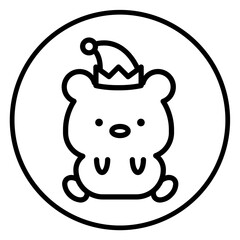 bear cartoon icon 