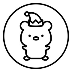 bear cartoon icon 