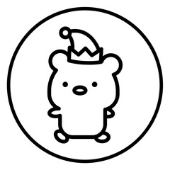 bear cartoon icon 