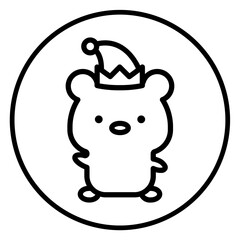 Fototapeta premium bear cartoon icon 
